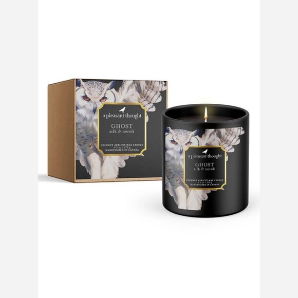 Ghost Silk & Neroli Candle – Luxury Coconut Apricot Wax, Wood Wick - Picture 1 of 5